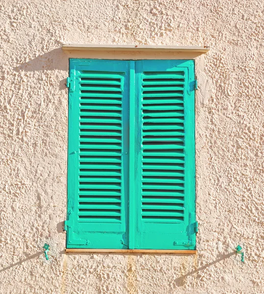 Aqua shutters — Stock Photo, Image