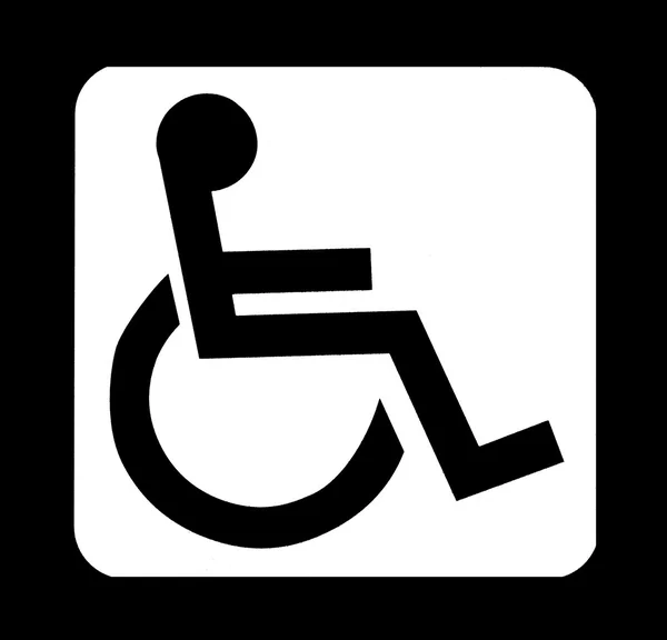 Handikap-skilt – stockfoto