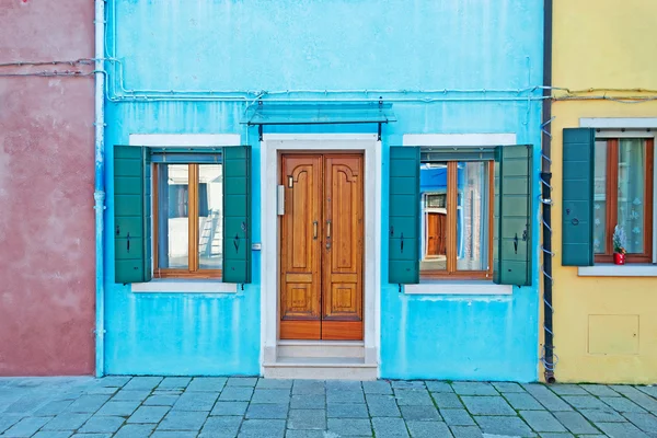 Blaue Fassade — Stockfoto