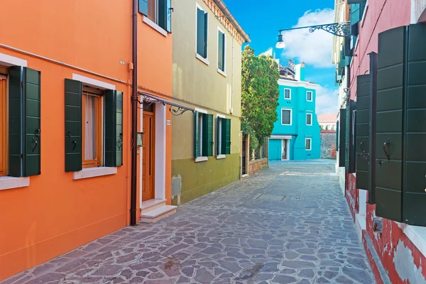 Burano byggnader — Stockfoto