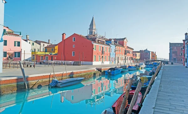 Burano kanaal — Stockfoto