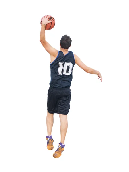 Left hand dunk — Stock Photo, Image