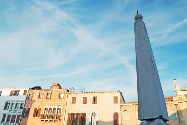 Spire and buildings — Stock Photo, Image