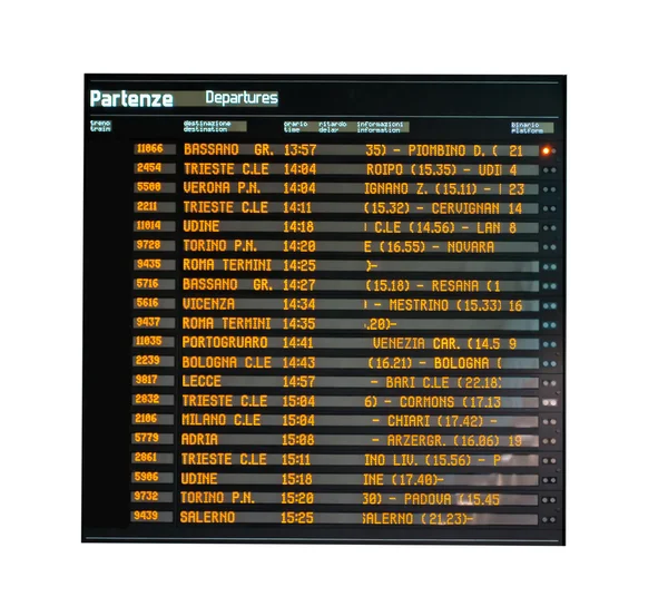 Timetable — Stock Photo, Image