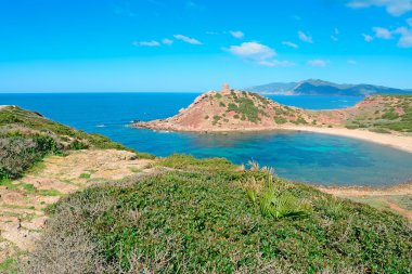Porticciolo plaj üzerinde açık gökyüzü