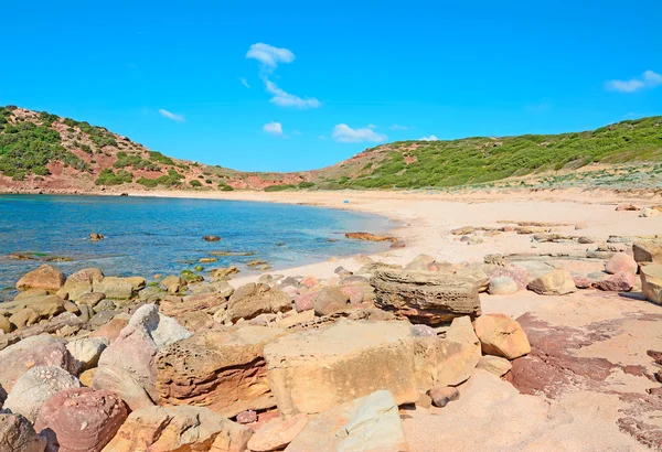 Rocks, sand and water — Stock Photo, Image