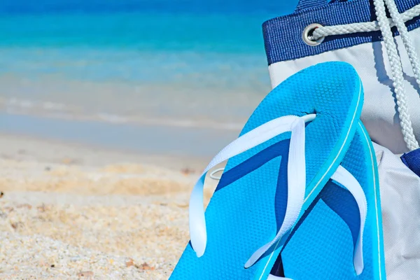 Bag and sandals — Stock Photo, Image
