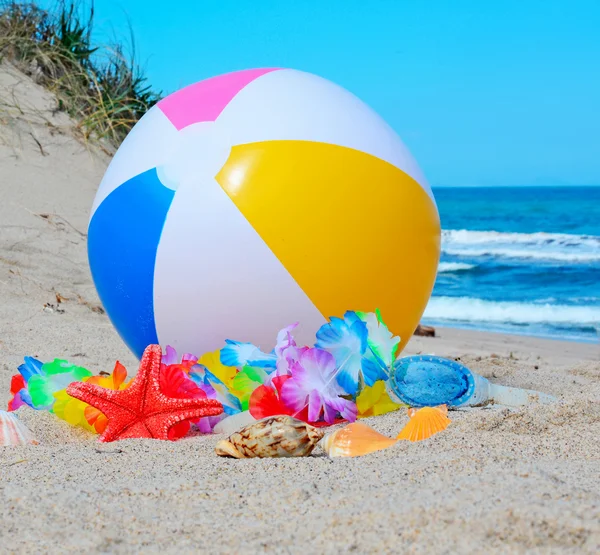 Ball and sea star — Stock Photo, Image