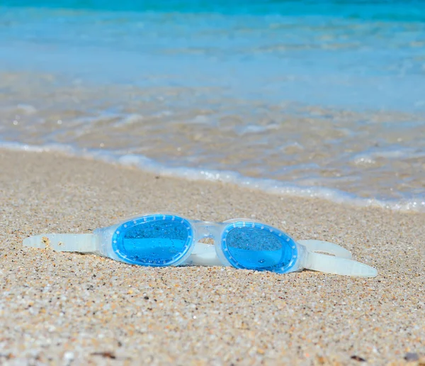 Brýle modré moře — Stock fotografie