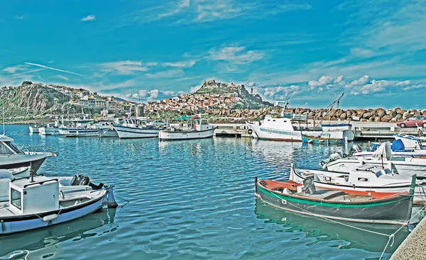 Castelsardo pelabuhan — Stok Foto