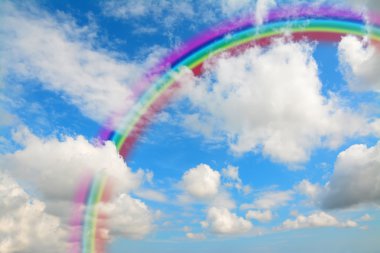Bulutlar ve gökkuşağı