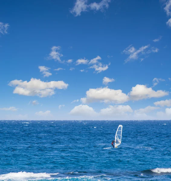 Seul dans la mer — Photo