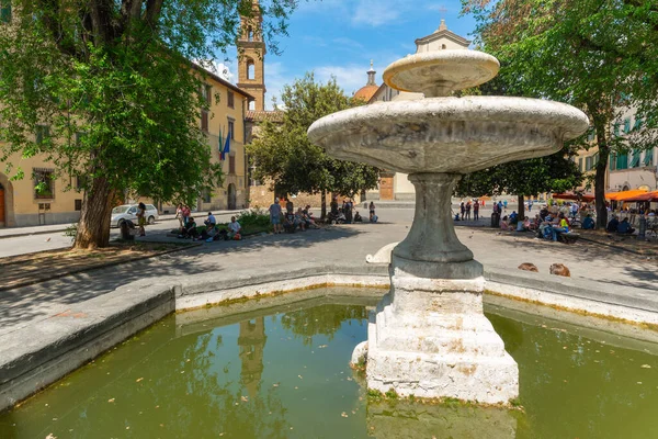 Florenz Ita Mai 2015 Stadtleben Auf Dem Platz Santo Spirito — Stockfoto