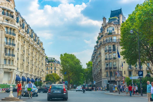 Paříž Července 2018 Život Městě Centru Paříže Slunečného Dne — Stock fotografie