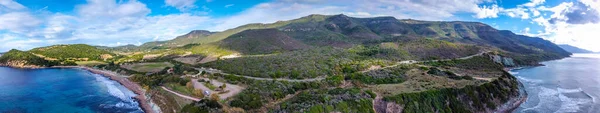 Panoramic View Speranza Beach Coast Sunny Day Sardinia Italy — Stockfoto