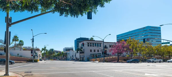 Skrzyżowanie Przy Rodeo Drive Beverly Hills Kalifornia Usa — Zdjęcie stockowe