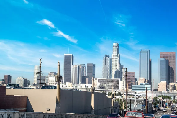 Пробки Центре Лос Анджелеса Солнечный День Калифорния Сша — стоковое фото