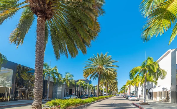 Rodeo Drive Famoso Tutto Mondo Beverly Hills California Stati Uniti — Foto Stock