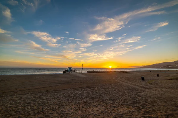 Scenic Hemel Boven Wereldberoemde Malibu Kust California Verenigde Staten — Stockfoto