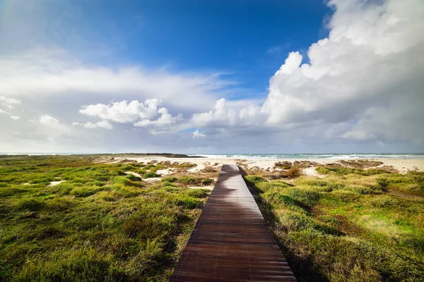 Dünyaca Ünlü Deniz Kıyısında Bulutlu Bir Günde Aruttas Plajı Vardır — Stok fotoğraf