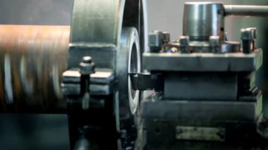 metal işleme bir Torna üzerinde