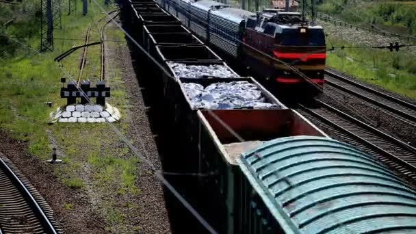 Vehículos de ferrocarril — Vídeo de stock