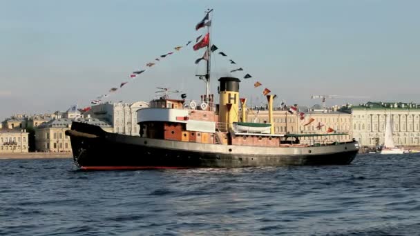 Старый финский корабль — стоковое видео