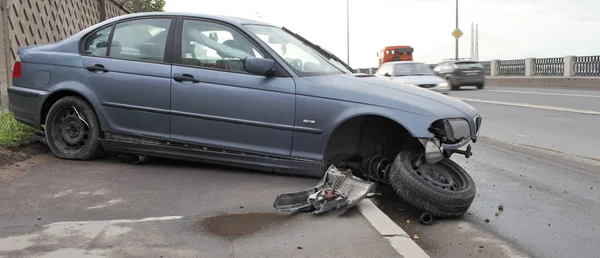 Crashed the car — Stock Photo, Image