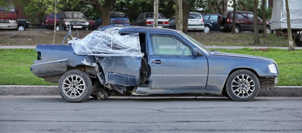 Crashed the car — Stock Photo, Image