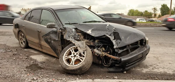 Crashed the car — Stock Photo, Image