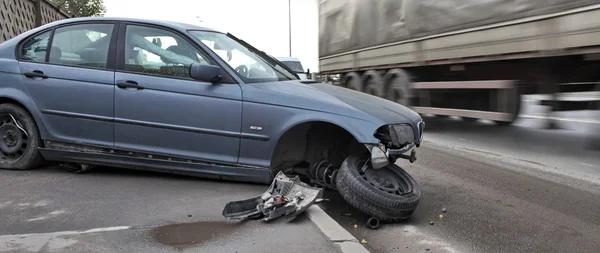 Crashed the car — Stock Photo, Image