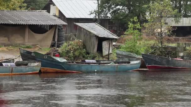 Aldeia Pesca — Vídeo de Stock