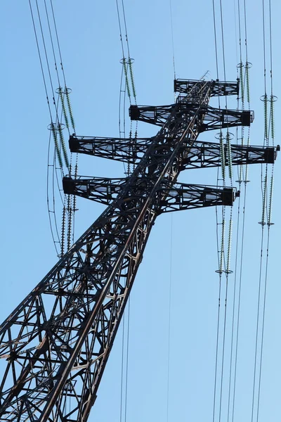 Solitary electricity pylon — Stock Photo, Image