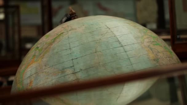 Globes rotates — Stock Video