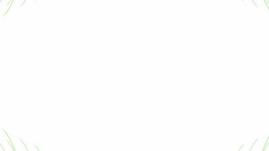 Kırmızı çiçekli süs animasyon