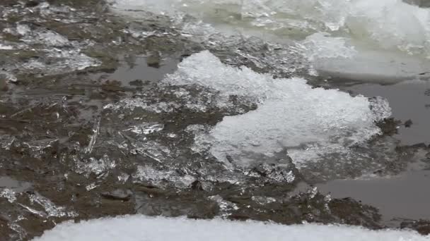 氷の流れ — ストック動画