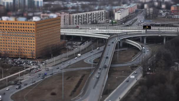 Autobahnkreuz — Stockvideo