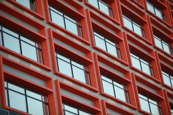 Ventana roja — Foto de Stock