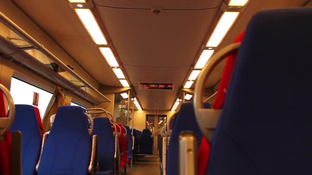 Inside High Speed Train — Stock Video