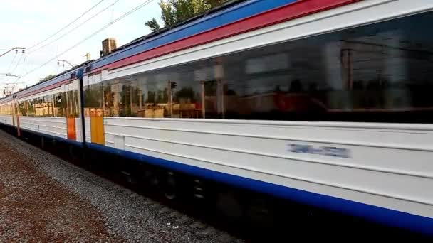 Elektrische trein — Stockvideo