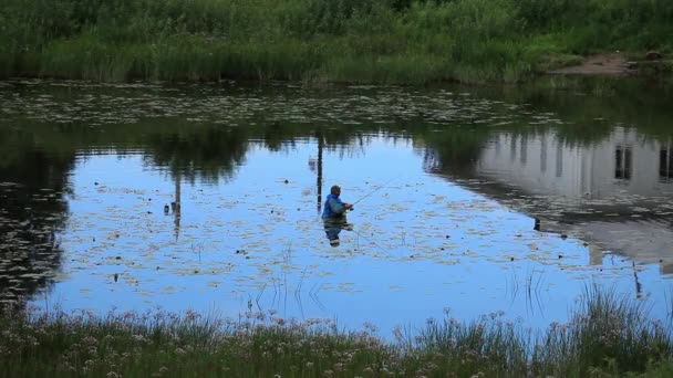 Pescador — Vídeo de Stock