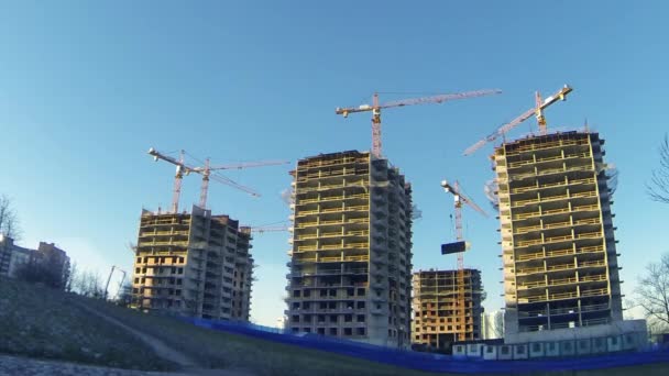 Baustelle — Stockvideo