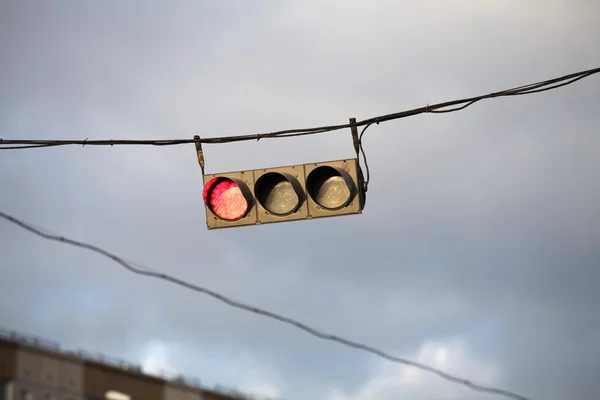 Red traffic light — Stock Photo, Image