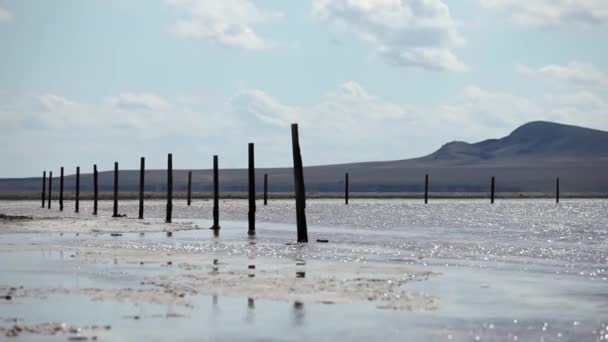 Lago salgado — Vídeo de Stock