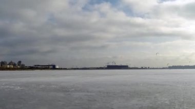 snowkiting kış yarış