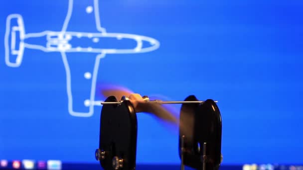 Propeller airplane — Stock Video
