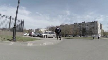 Polis çocuk bir eyes