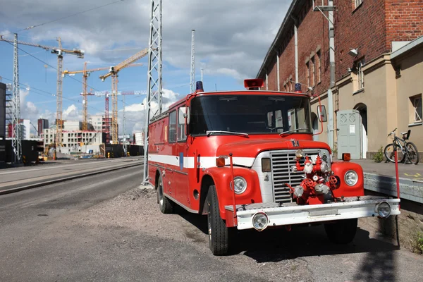 Motor de incêndio vermelho — Fotografia de Stock