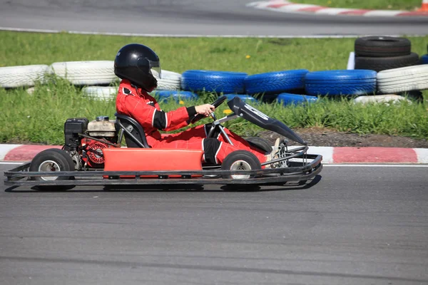 Gokart wyścigu — Zdjęcie stockowe