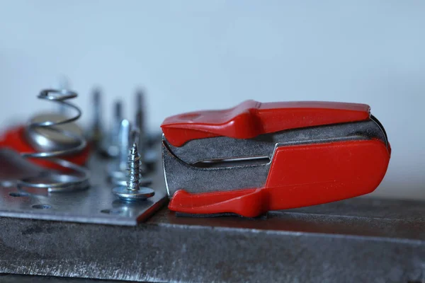 staple remover close-up still life